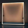 Suspended Direct Lit Square Frame Down Light Fixture LL0195S-80W-D