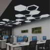 Direct Indirect Lighting Hexagon LED Panel Light Suspended LL0186UDS-80W