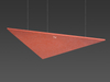 Triangle acoustic panel architectural lighting solutions LL0302SAC-520