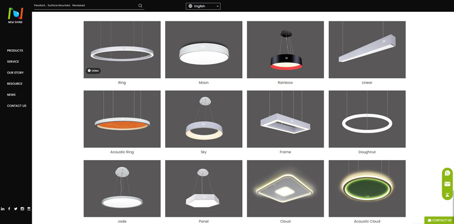 New Shine Lighting architectural lighting suppliers