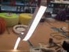 Modern Curve Linear Light Led Pendant Fixtures Flexible Length Up Down Emitting