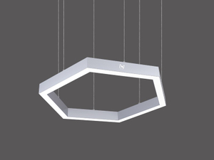 Hexagon LED Decorative Pendant Light Architectural Lighting Solution LL0187S-90W