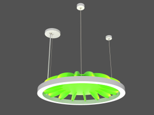 Acoustic Ring Light Sound-Absorbing LED Chandelier Pendant for Modern Spaces LL0115UDS-ACFL