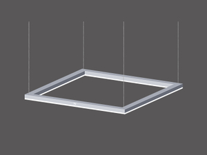 LED direct lit frame linear down lighting fixture LL0195S-60W-D