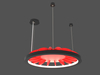 Ring Acoustic Chandelier Noise-Reducing Ceiling Light with Elegant Design LL0125S-ACFL
