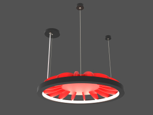 Ring Acoustic Chandelier Noise-Reducing Ceiling Light with Elegant Design LL0125S-ACFL