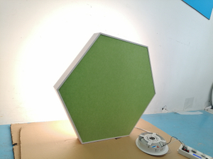 Customized Hexagon Acoustic Panel Decorative Lighting Solutions LL0186SAC-600