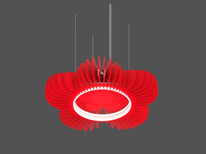 PLUM LIGHT LED Acoustic Pendant Sound Absorbing Lights LL0204UDS-AC--P