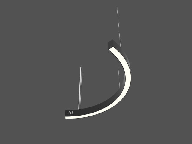 Curve Linear LED Light Custom Length Indoor Lighting