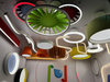 Acoustic Ring Light Modern Sound-Absorbing LED Pendant LL0126S-ACFL