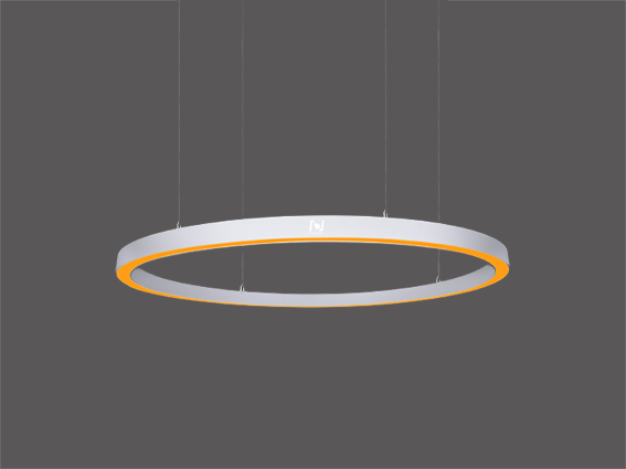 Color changing architectural lighting pendant led circle light LL0113S-100W-RGBW
