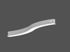 Recessed Curve Light Led Linear Lighting Flexible Length Fixtures 