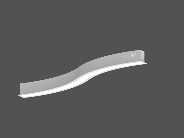 Recessed Curve Light Led Linear Lighting Flexible Length Fixtures 