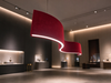 Acoustic Curve Linear LED Pendant Lighting Fixtures LL0189S