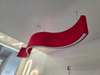 Acoustic Curve Linear LED Pendant Lighting Fixtures LL0189S